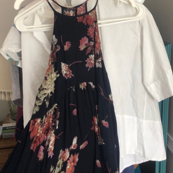 UO Kimchi Blue High Low Floral Halter Dress - Picture 4 of 6